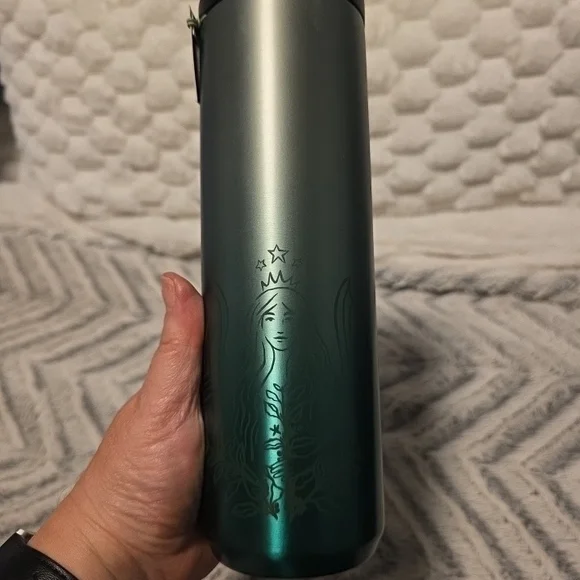 Starbucks 50th Anniversary Stainless Steel Etched Siren Tumbler - Picture 4 of 11